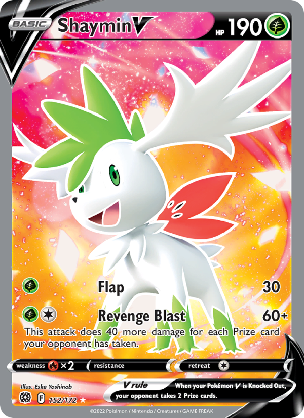 Shaymin V (152/172) Holographic card image