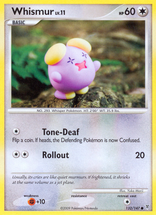 Whismur (132/147) Reverse Holo card image