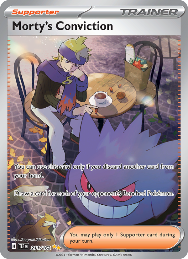 Morty's Conviction (211/162) Holographic card image