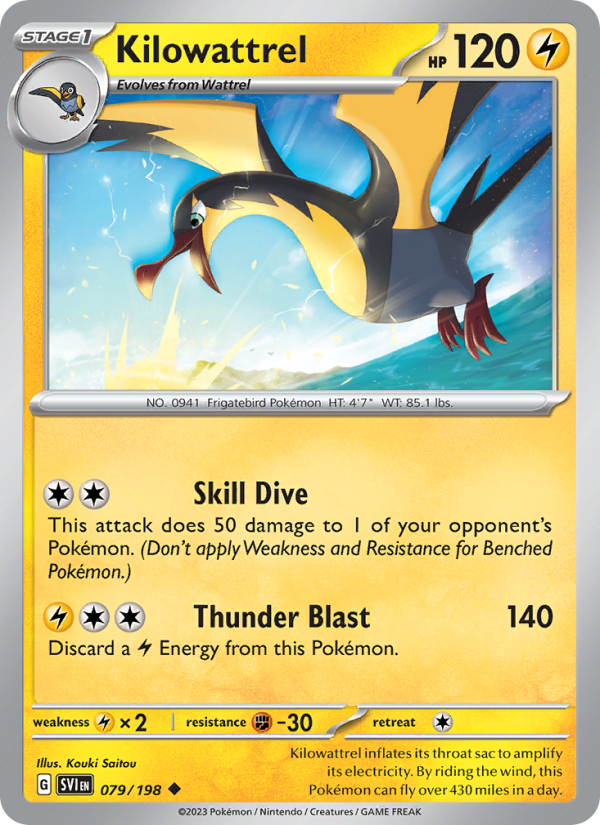 Kilowattrel (079/198) Reverse Holo card image