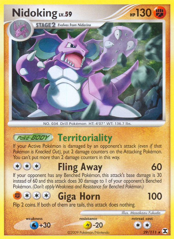 Nidoking (029/111) Reverse Holo card image