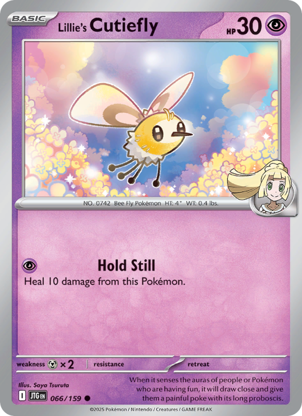 Lillie's Cutiefly (066/159) Reverse Holo card image