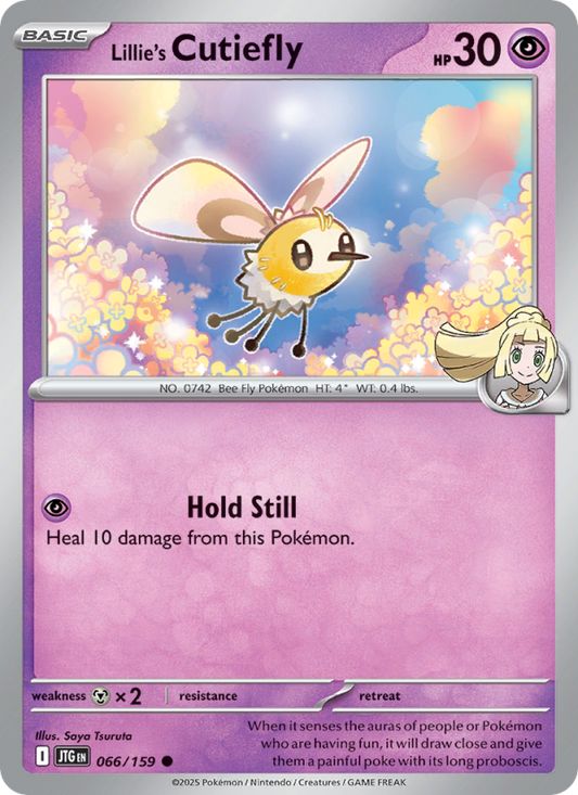 Lillie's Cutiefly (066/159) Reverse Holo card image