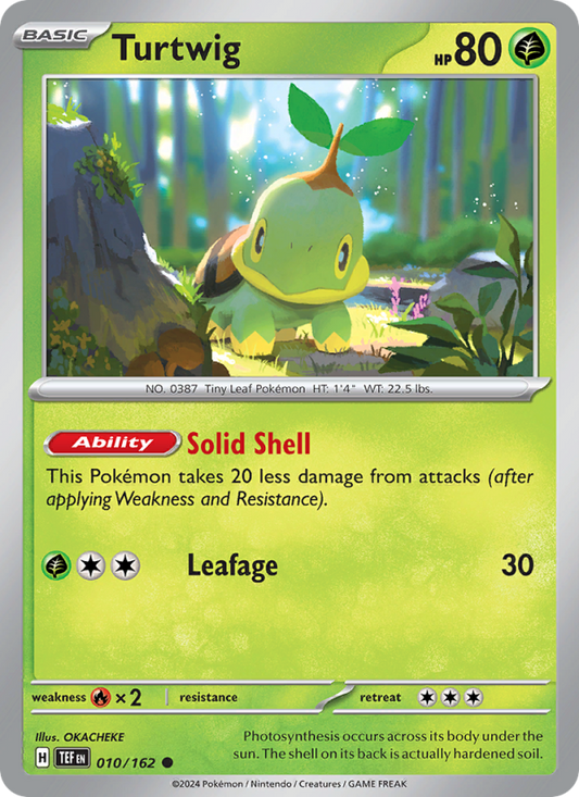 Turtwig (010/162) Reverse Holo card image
