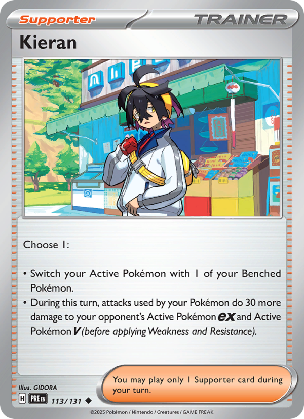 Kieran (113/131) Reverse Holo card image