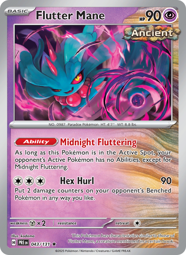 Flutter Mane (043/131) Reverse Holo card image