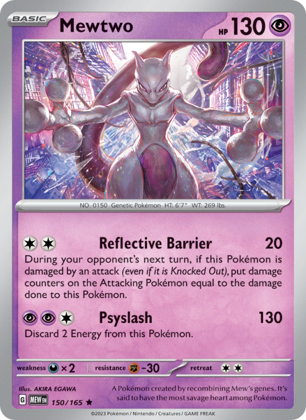 Mewtwo (150/165) Reverse Holo card image