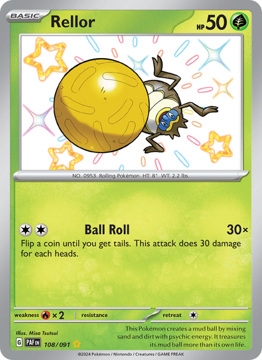 Rellor (108/91) Holographic card image