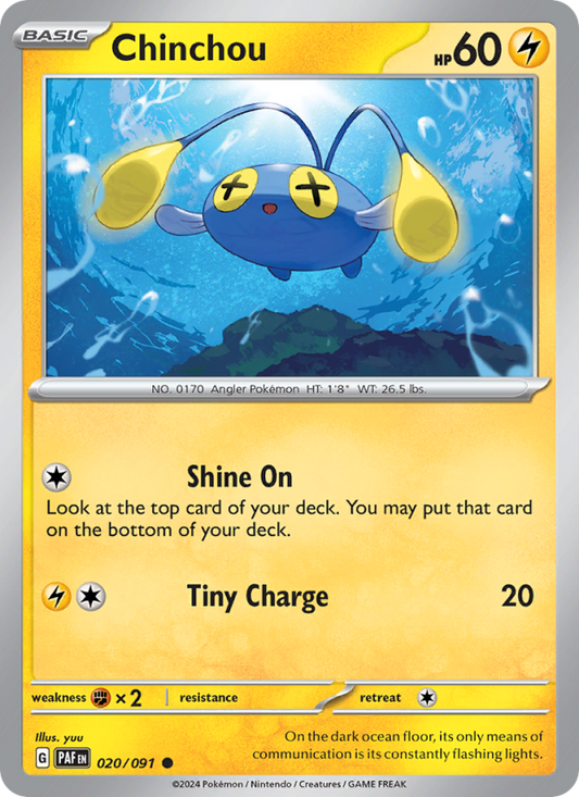 Chinchou (020/91) Reverse Holo card image
