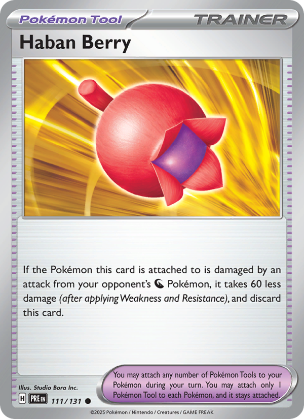 Haban Berry (111/131) Reverse Holo card image