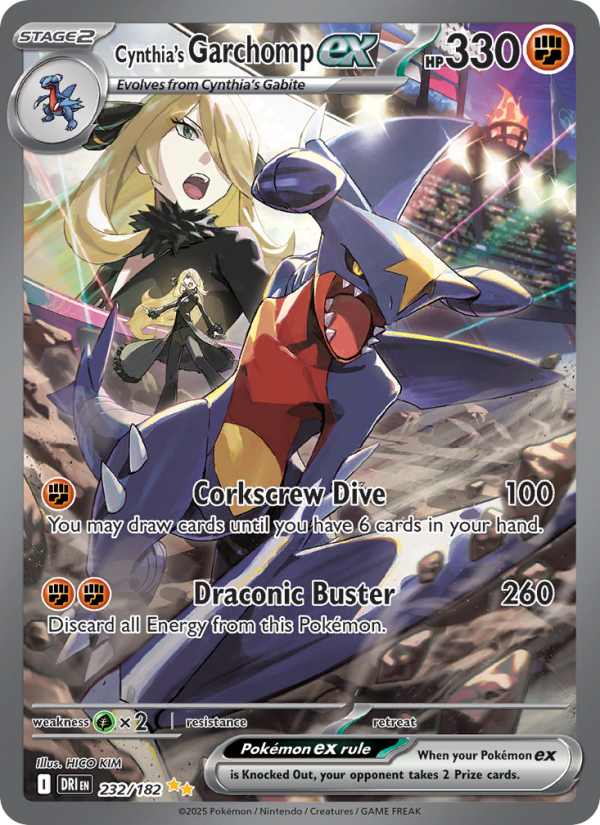Cynthia's Garchomp ex (232/182) Reverse Holo card image