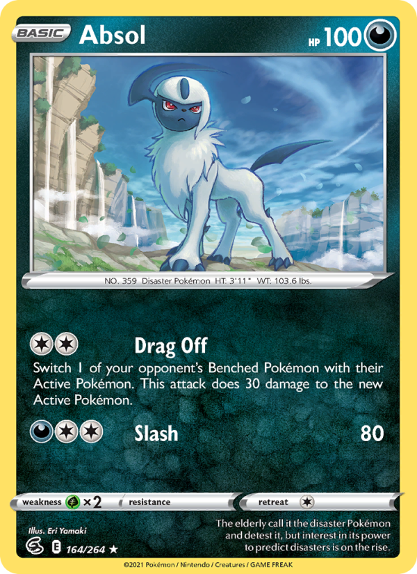 Absol (164/264) Reverse Holo card image