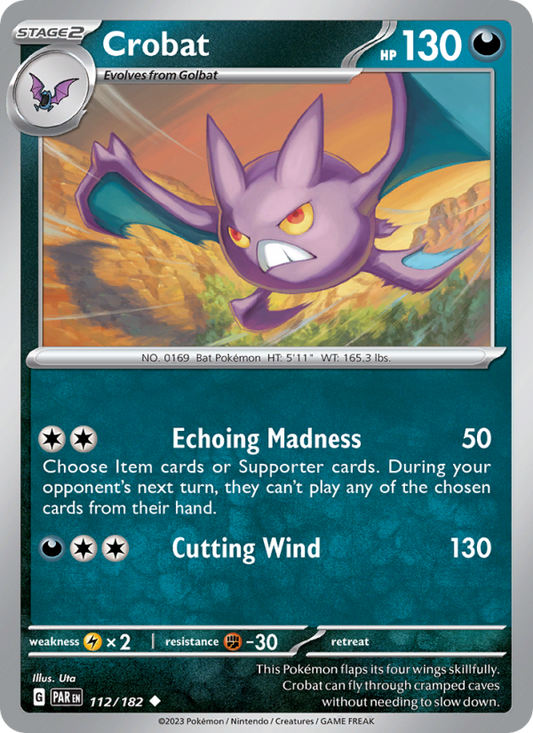 Crobat (112/182) Reverse Holo card image
