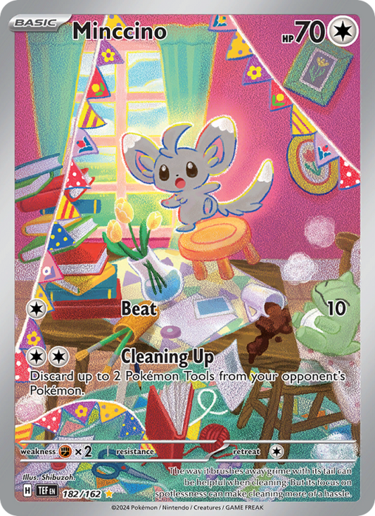 Minccino (182/162) Holographic card image