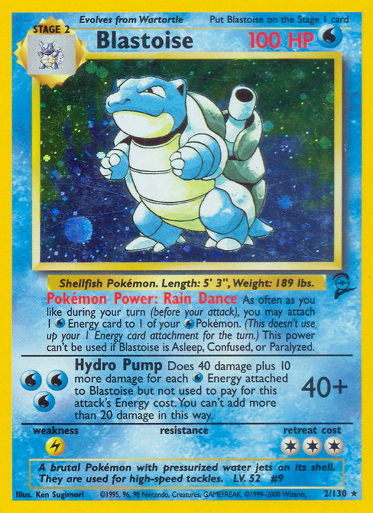 Blastoise (002/130) Reverse Holo card image