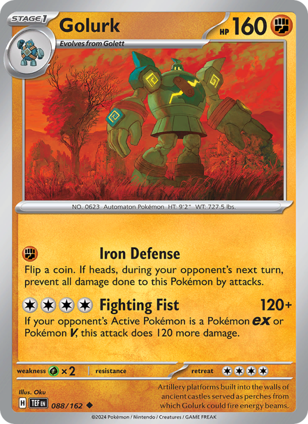 Golurk (088/162) Reverse Holo card image