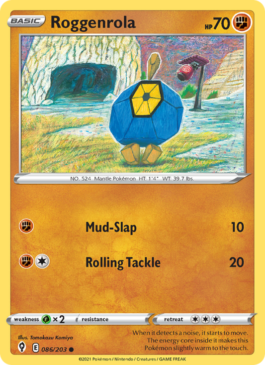 Roggenrola (086/203) Reverse Holo card image