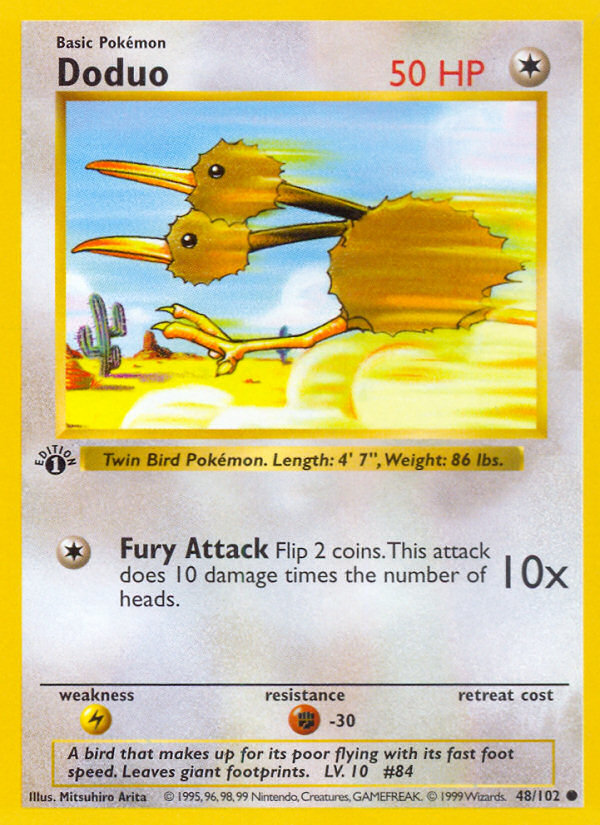 Doduo (048/102) Reverse Holo card image