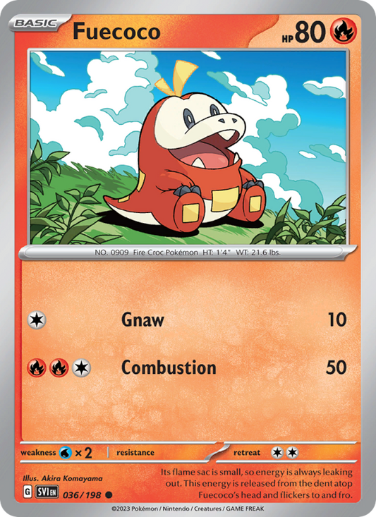Fuecoco (036/198) Reverse Holo card image