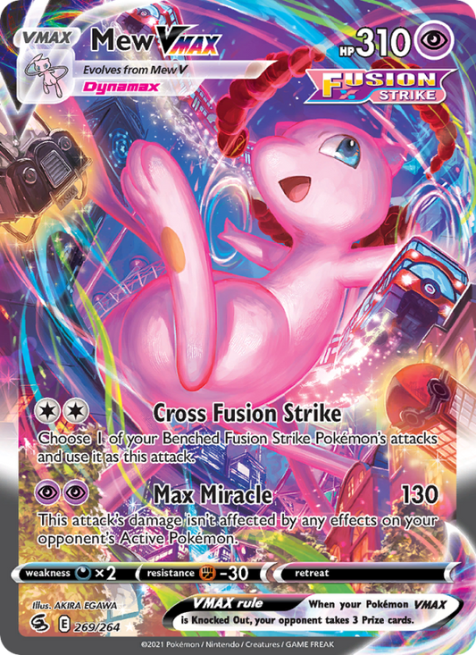 Mew VMAX (269/264) Holographic card image