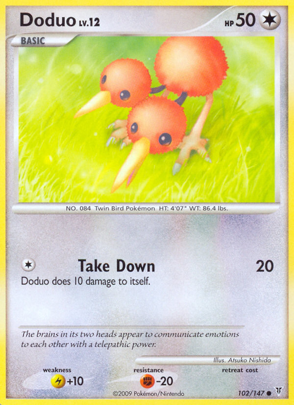 Doduo (102/147) Reverse Holo card image