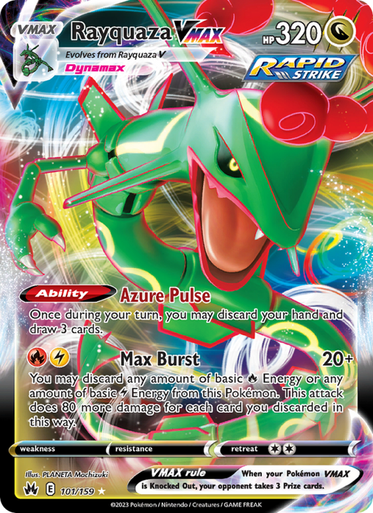Rayquaza VMAX (101/159) Holographic card image