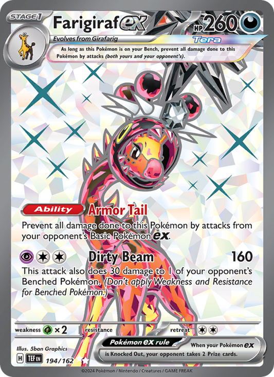 Farigiraf ex (194/162) Holographic card image