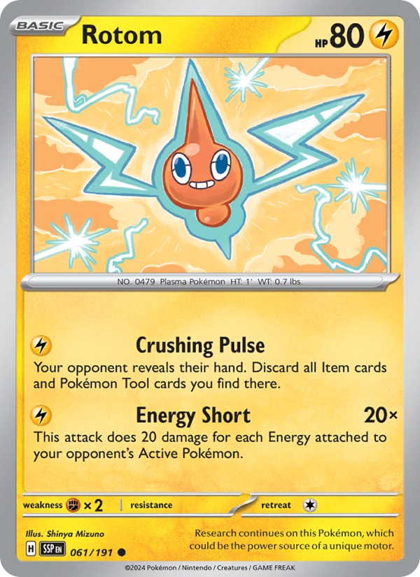Rotom (061/191) Reverse Holo card image