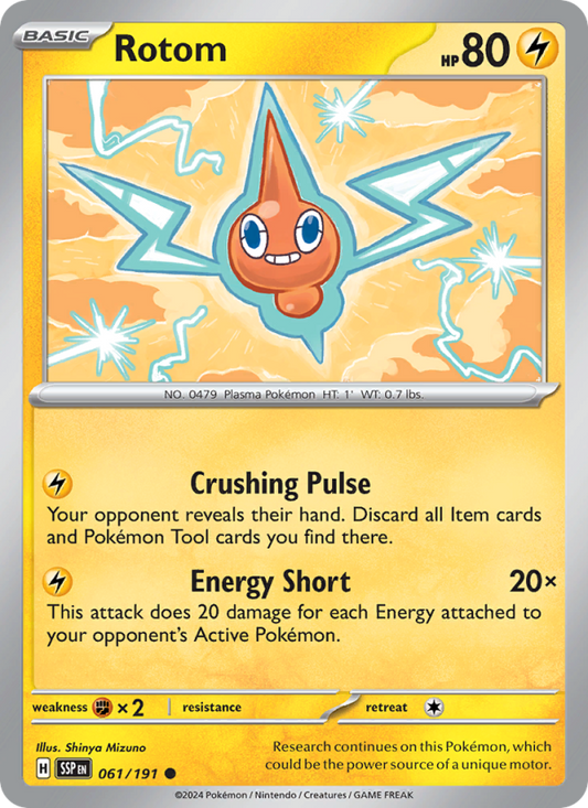 Rotom (061/191) Reverse Holo card image