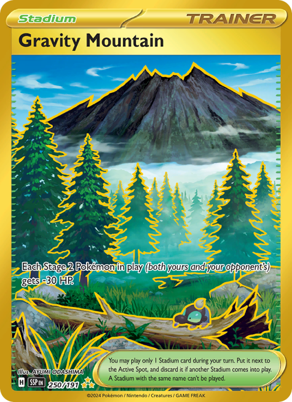 Gravity Mountain (250/191) Holographic card image