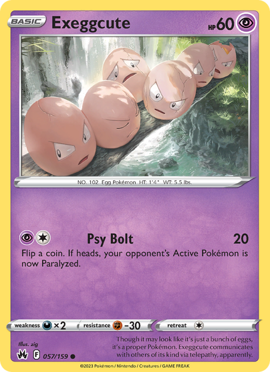 Exeggcute (057/159) Reverse Holo card image
