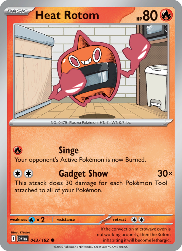 Heat Rotom (043/182) Reverse Holo card image