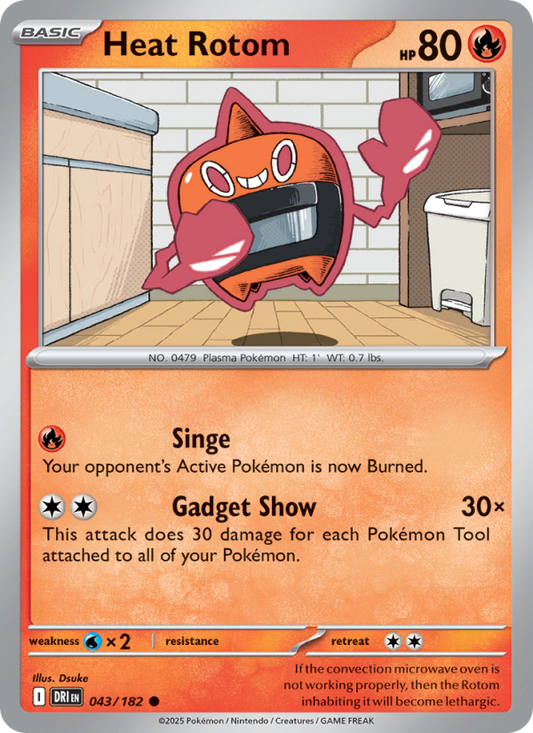 Heat Rotom (043/182) Reverse Holo card image