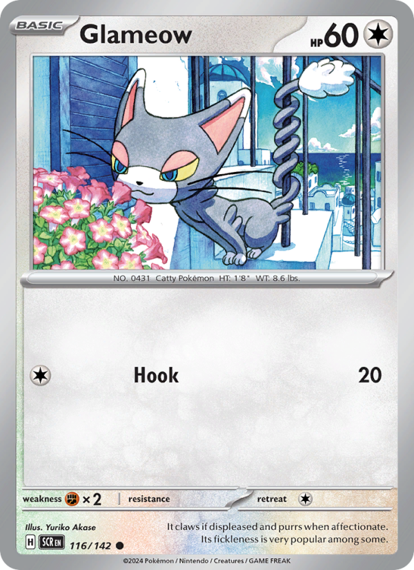 Glameow (116/142) Reverse Holo card image
