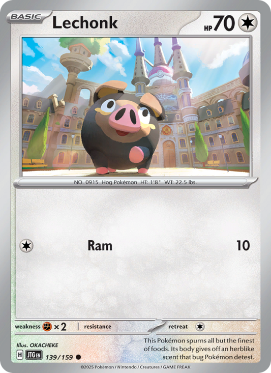Lechonk (139/159) Reverse Holo card image