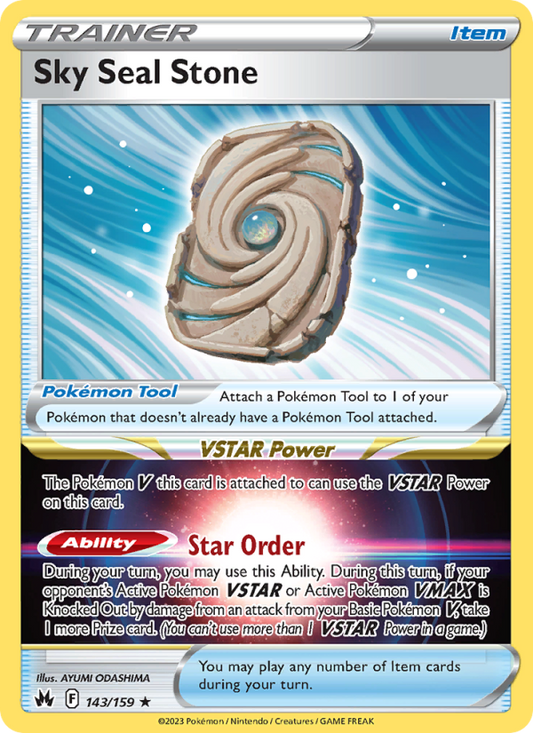 Sky Seal Stone (143/159) Holographic card image