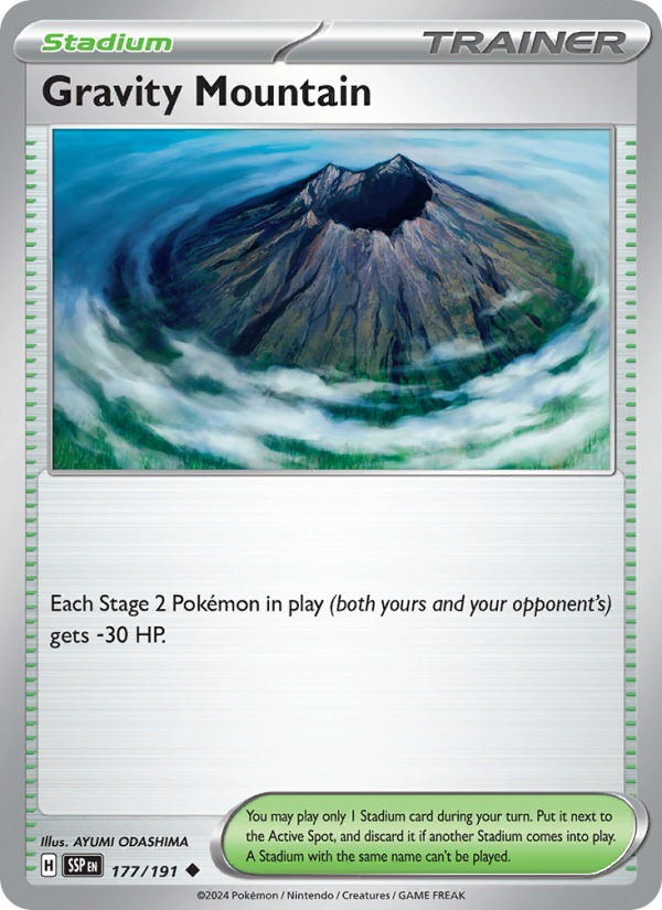 Gravity Mountain (177/191) Reverse Holo card image