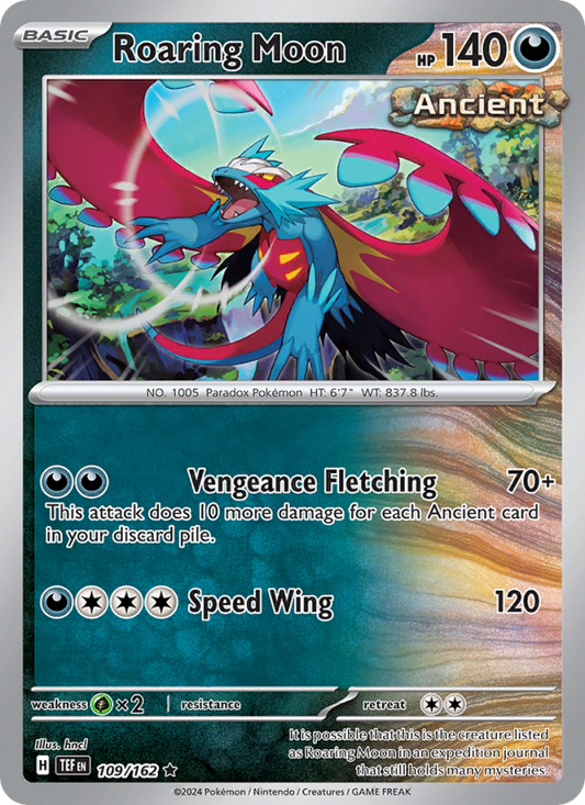 Roaring Moon (109/162) Reverse Holo card image