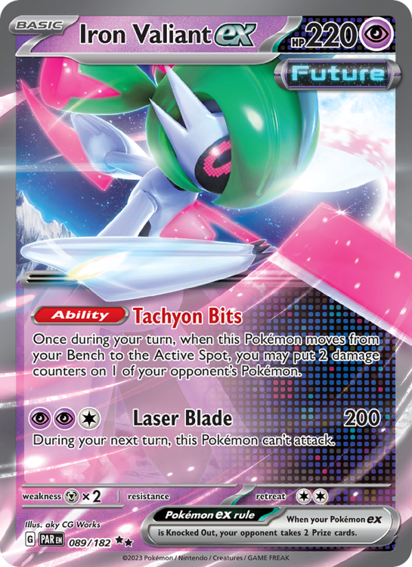 Iron Valiant ex (089/182) Holographic card image