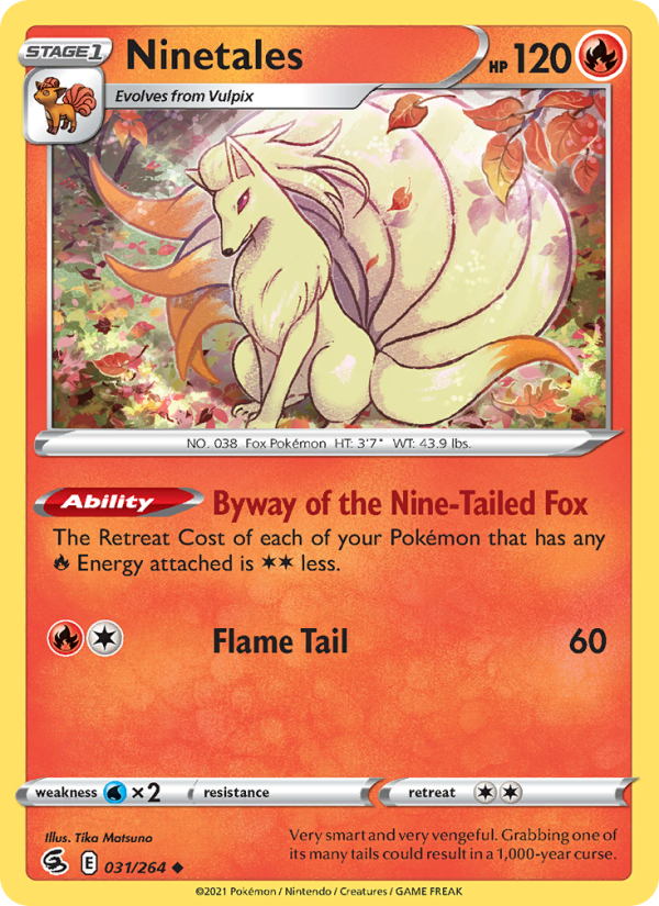 Ninetales (031/264) Reverse Holo card image
