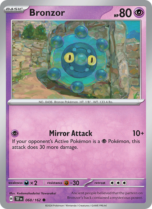 Bronzor (068/162) Reverse Holo card image