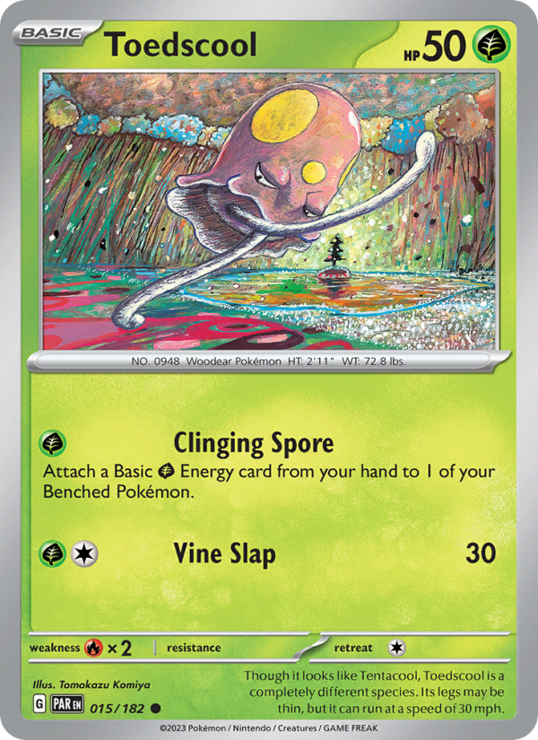 Toedscool (015/182) Reverse Holo card image
