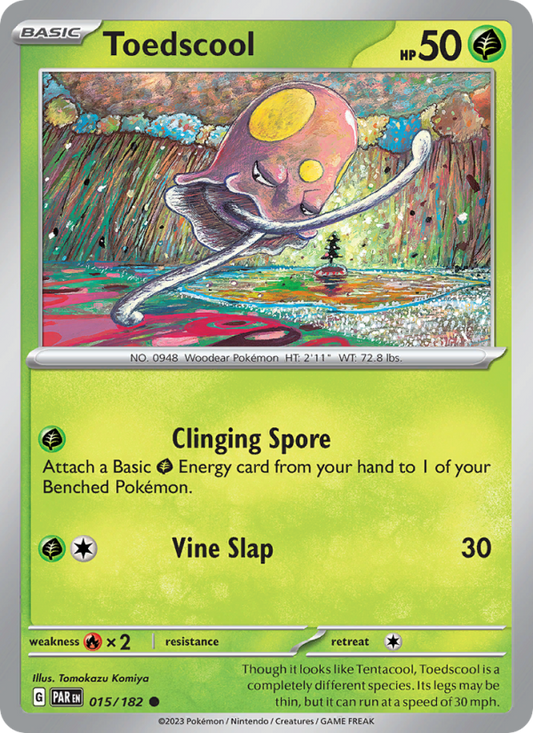 Toedscool (015/182) Reverse Holo card image