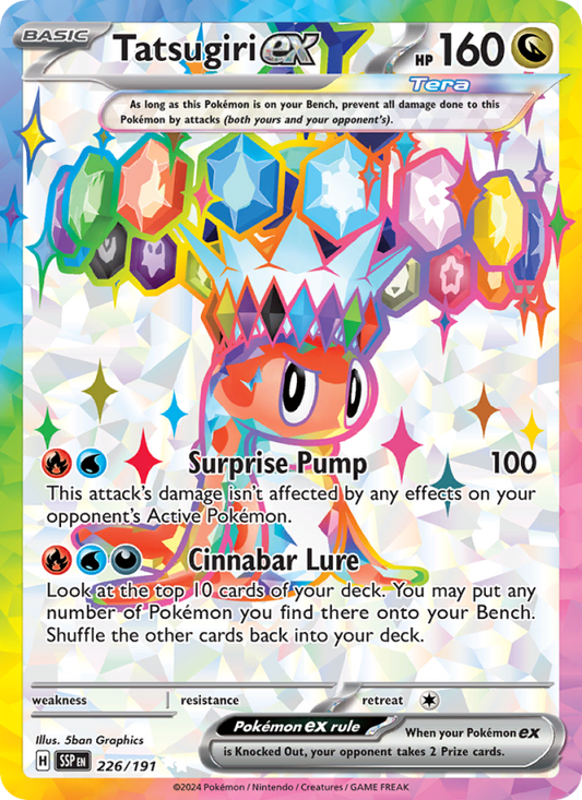 Tatsugiri ex (226/191) Holographic card image