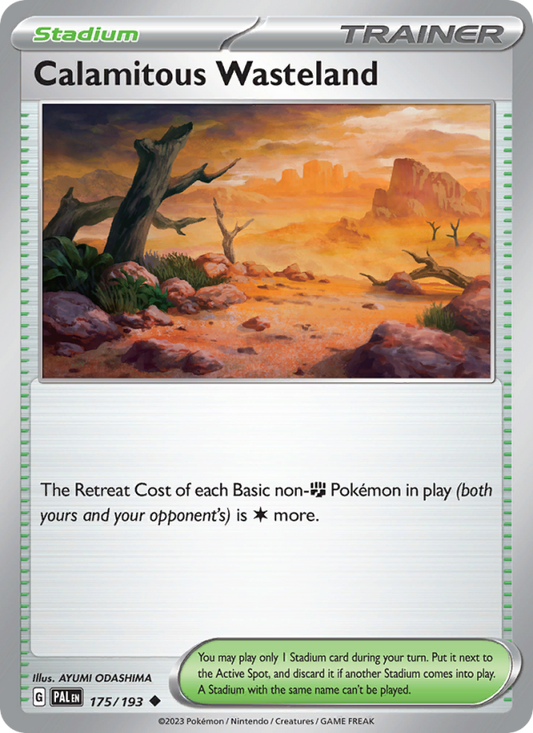 Calamitous Wasteland (175/193) Reverse Holo card image