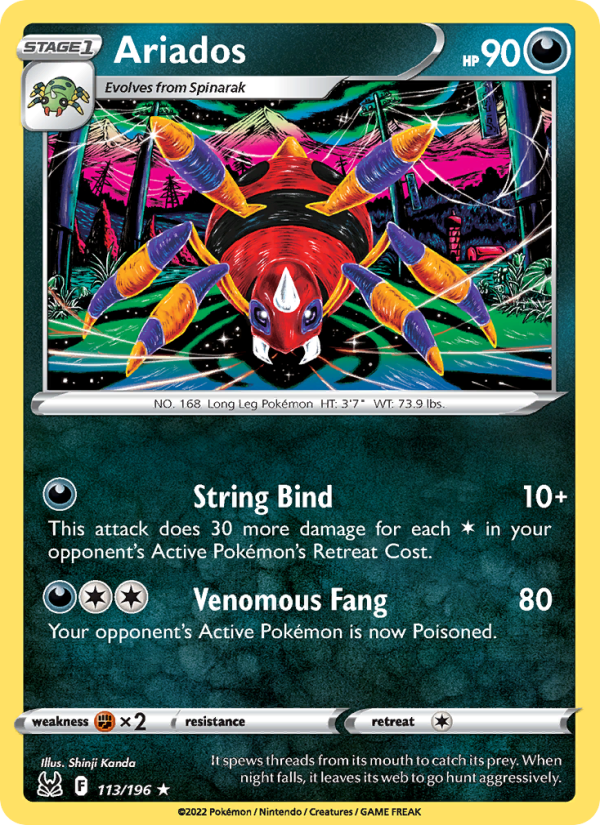Ariados (113/196) Reverse Holo card image