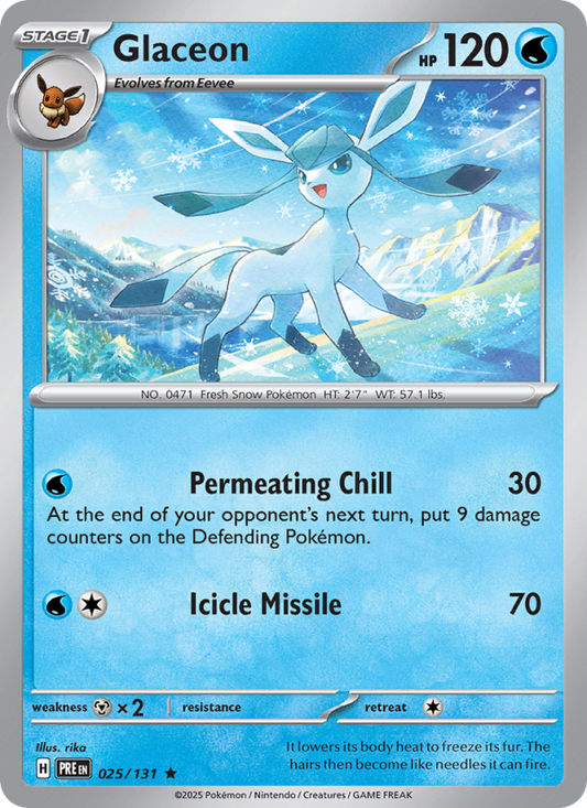 Glaceon (025/131) Reverse Holo card image