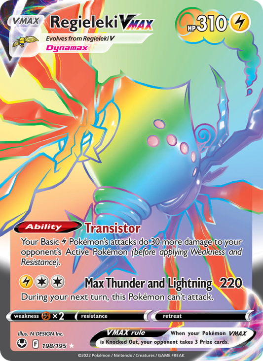 Regieleki VMAX (198/195) Holographic card image