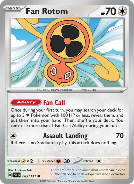 Fan Rotom (085/131) Reverse Holo card image