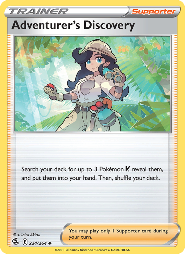 Adventurer's Discovery (224/264) Reverse Holo card image
